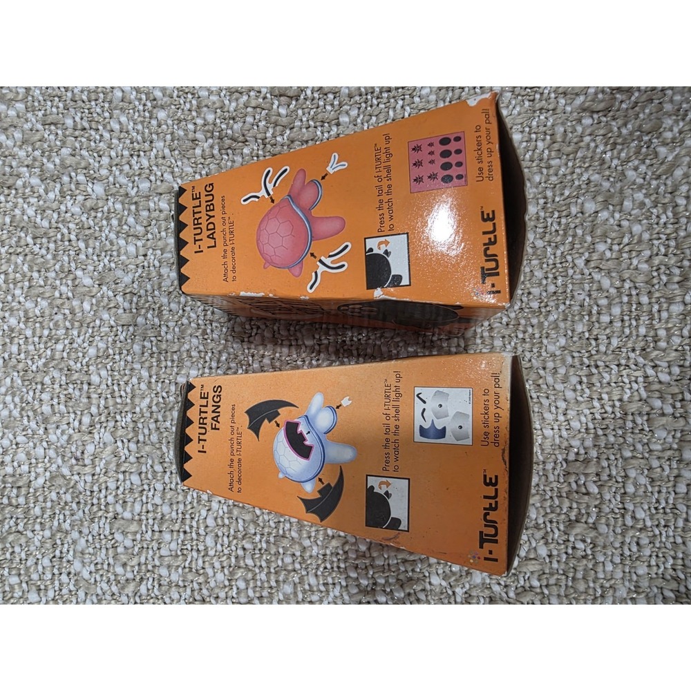 Brand New RARE 2008 Burger King I-TURTLE "Trick or Treat" Complete Set of 2 - Picture 3 of 8